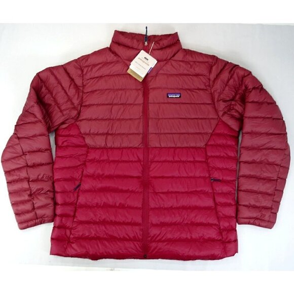 NWT Mens Patagonia Down Sweater Jacket Size XXL Wax Red Regular Fit New - Picture 1 of 6